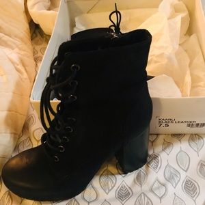 Steve Madden “Kaarli” heel booties.  Size 7.5.